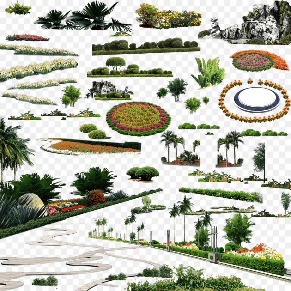 Vegetacion Para Photoshop, Garden, Vegetation, Pond, Plant Free Png Download