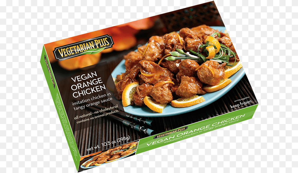 Vegetarian Plus Vegan Orange Chicken, Advertisement, Poster, Citrus Fruit, Food Png