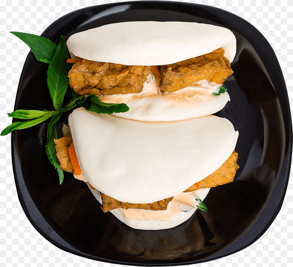 Vegetarian Tofu Bao Bun Fast Food, Burger, Food Presentation, Meal Free Transparent Png