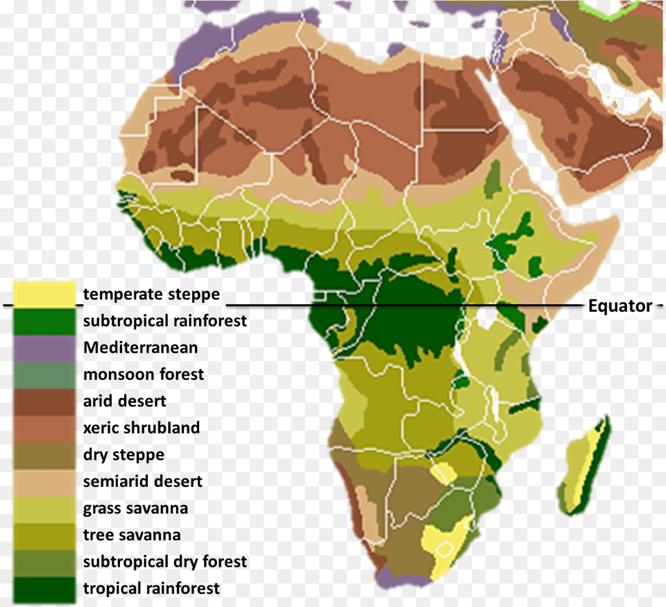 Vegetation Africa Ancient Africa Geography, Chart, Plot, Map, Atlas Free Transparent Png