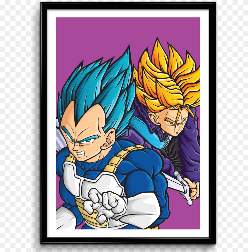 Vegetatrunks Poster Mock 2 Dragon Ball Vegeta And Trunks, Book, Comics, Publication, Baby Png