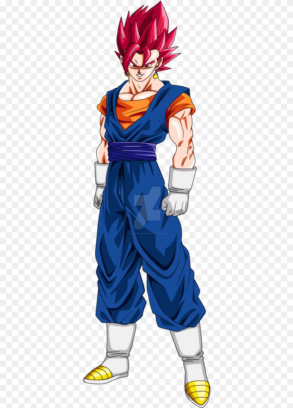 Vegetto Manga God Cholo Art Jairo Dragon Vegetto Ssj God, Book, Comics, Publication, Adult Free Png Download