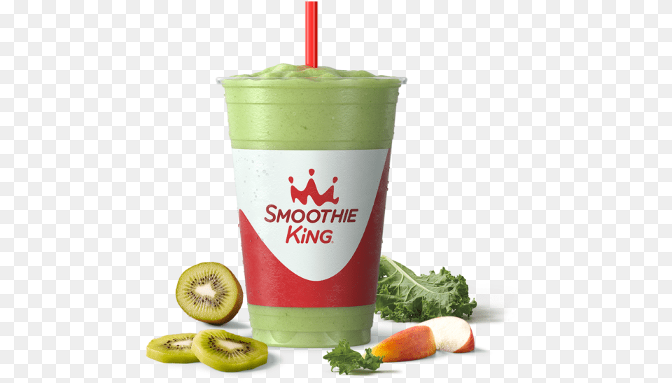 Veggie Apple Kiwi Kale Smoothie King Hiit Fit Smoothie King, Beverage, Juice, Food, Fruit Png