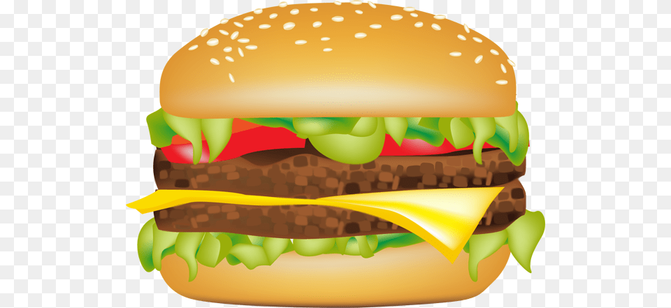 Veggie Burger Clipart Plain Hamburger Hamburger Clipart, Food Png Image