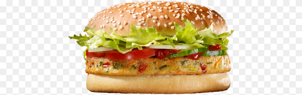 Veggie Burger Transparent, Food Free Png Download