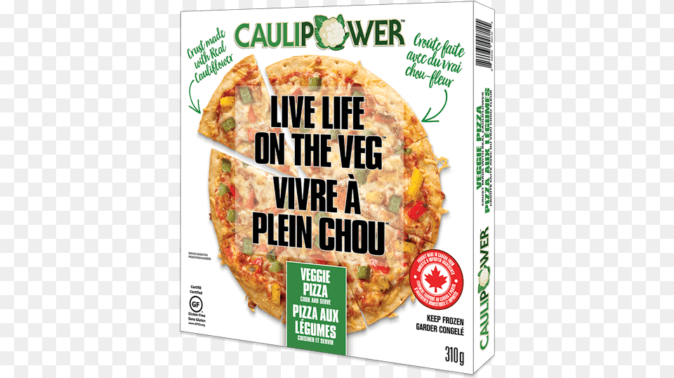 Veggie Caulipower Pizza Packaging California Style Pizza, Advertisement, Food, Poster Png