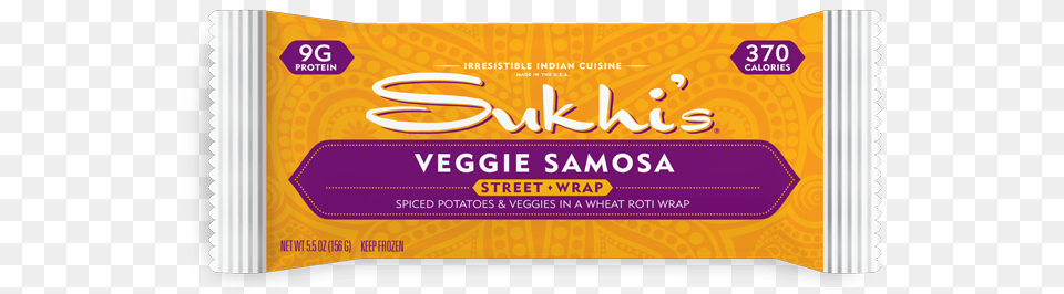 Veggie Samosa Sukhis Street Wrap Paneer Tikka Masala 55 Oz Packet Free Png