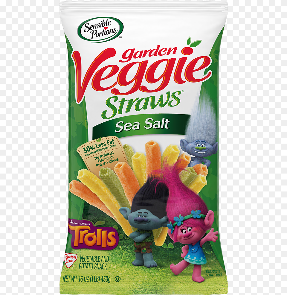 Veggie Straws With Trolls, Doll, Face, Head, Person Free Transparent Png