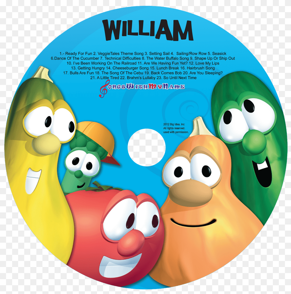 Veggie Tales Silly Songs, Disk, Dvd Free Transparent Png