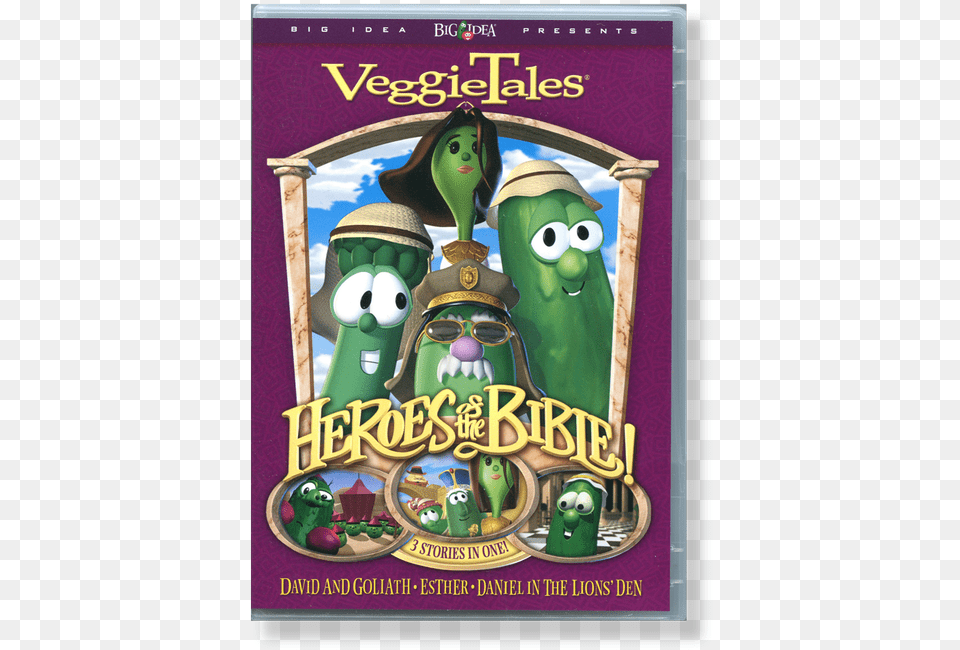 Veggietales Heroes Of The Bible Lions Shepherds, Book, Publication, Advertisement, Poster Free Png