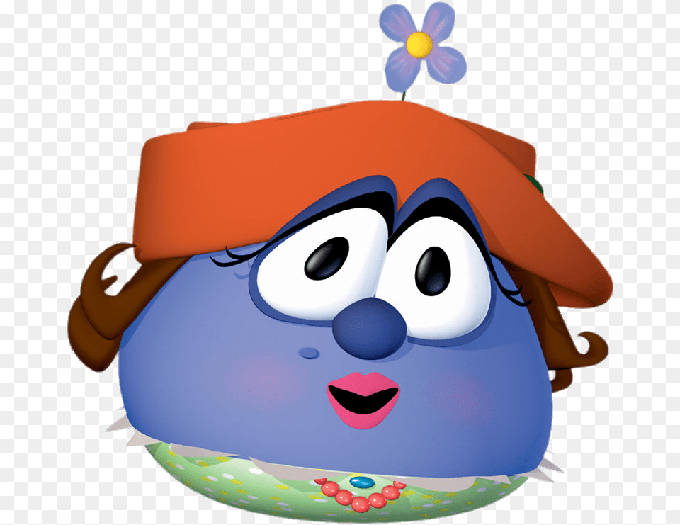 Veggietales Madame Blueberry Madame Blueberry Veggietales Characters, Toy, Performer, Person Free Transparent Png