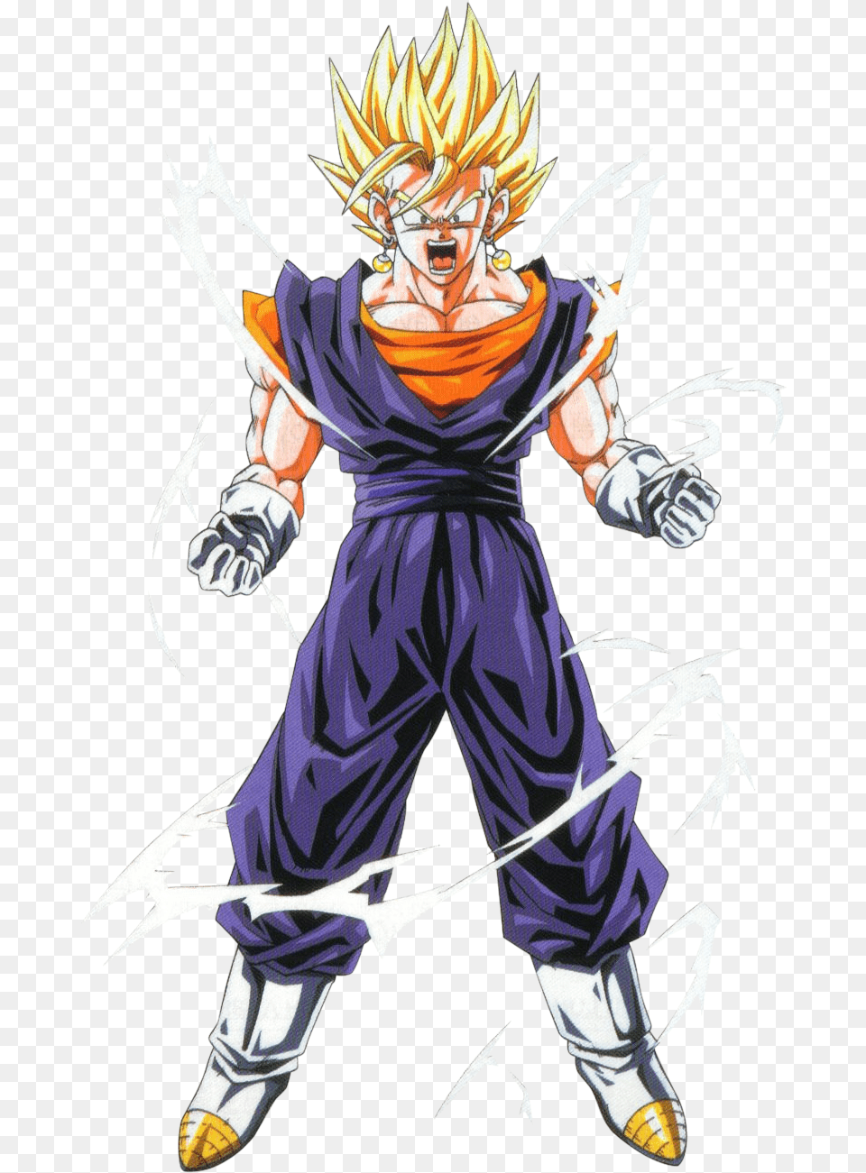 Vegito As A Super Saiyan Dragon Ball Legends Sparking, Book, Publication, Comics, Person Png Image