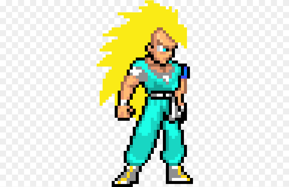 Vegito Blue Pixel Art, Person Png