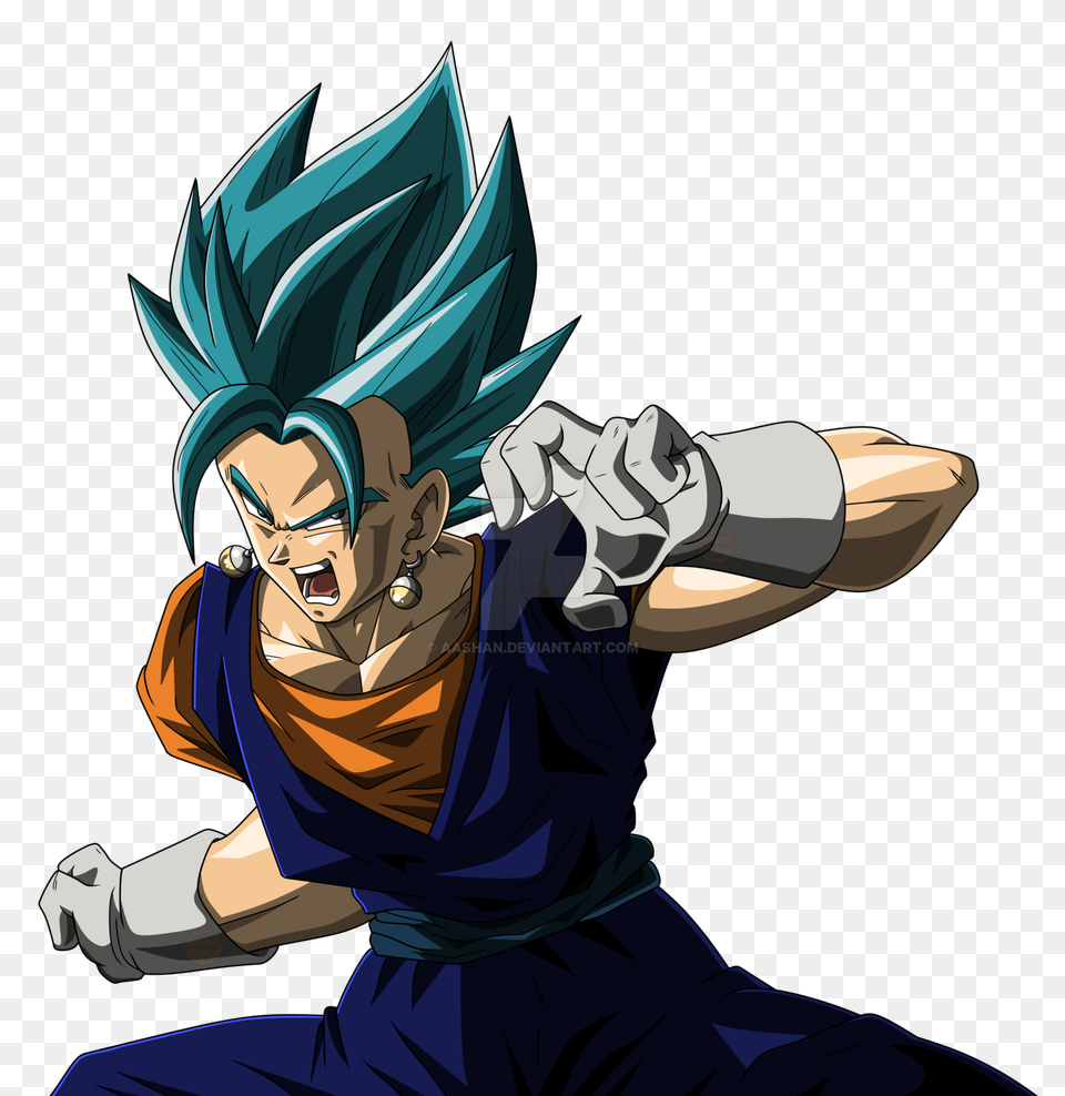 Vegito Super Saiyan Blue, Publication, Book, Comics, Person Free Transparent Png