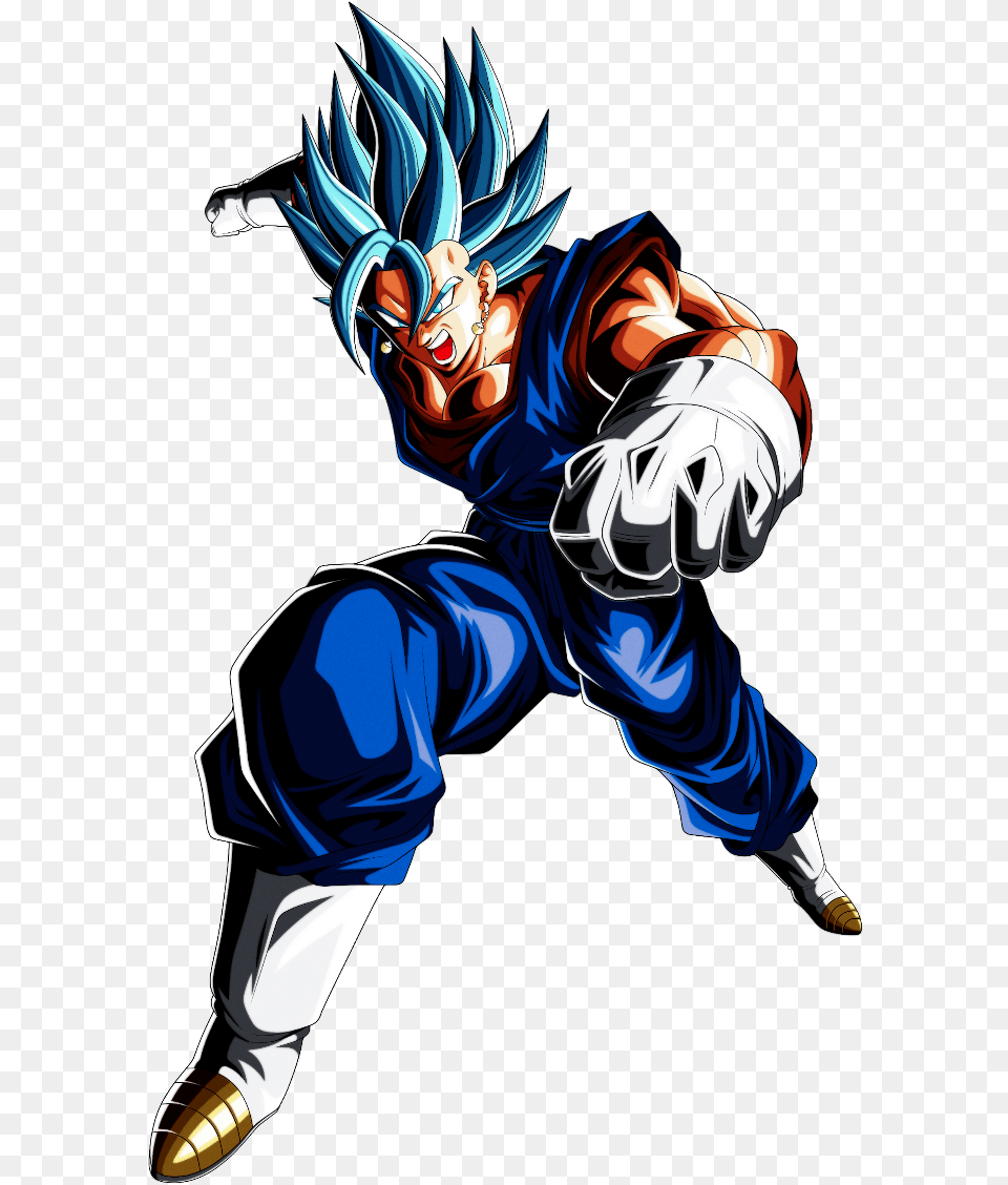 Vegito Vegetto Ssb Supersaiyanblue Ssgssj Punch Vegito Blue Dokkan Lr, Book, Comics, Publication, Person Png Image