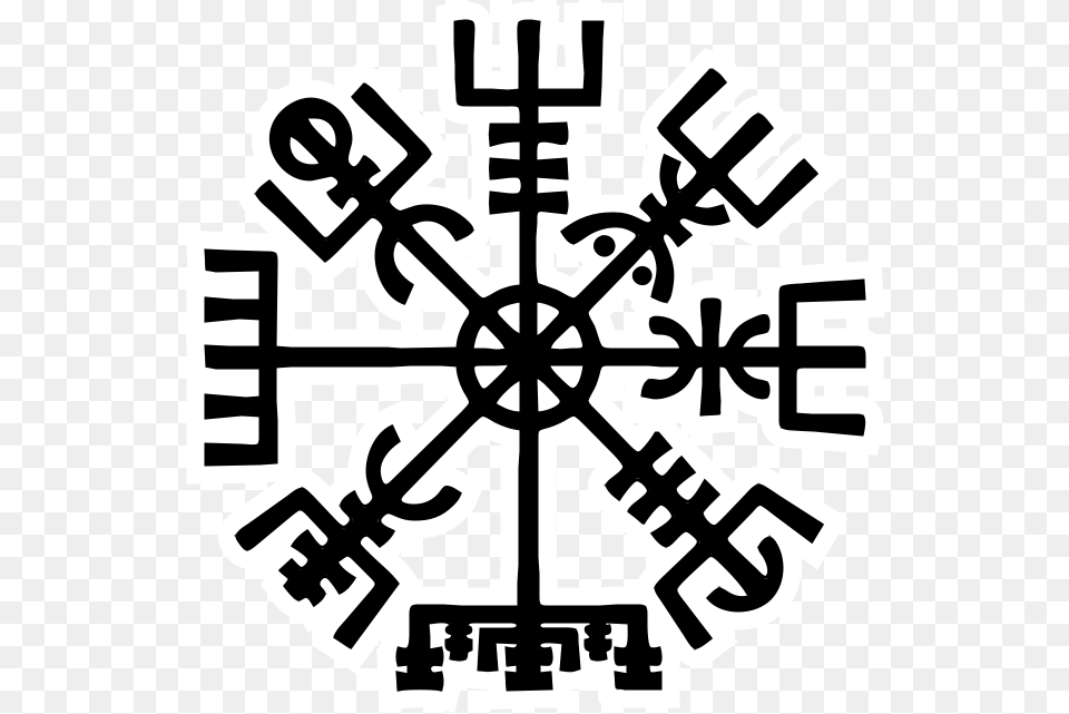 Vegvisir Symbol, Nature, Outdoors, Stencil, Snow Free Png
