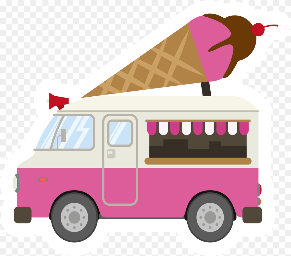 Vehicle Clipart Ice Cream Ice Cream Truck, Dessert, Food, Ice Cream, Transportation Free Png Download