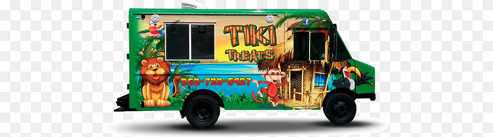 Vehicle Wrap Tikitreats Food Truck, Transportation, Moving Van, Van Free Png Download