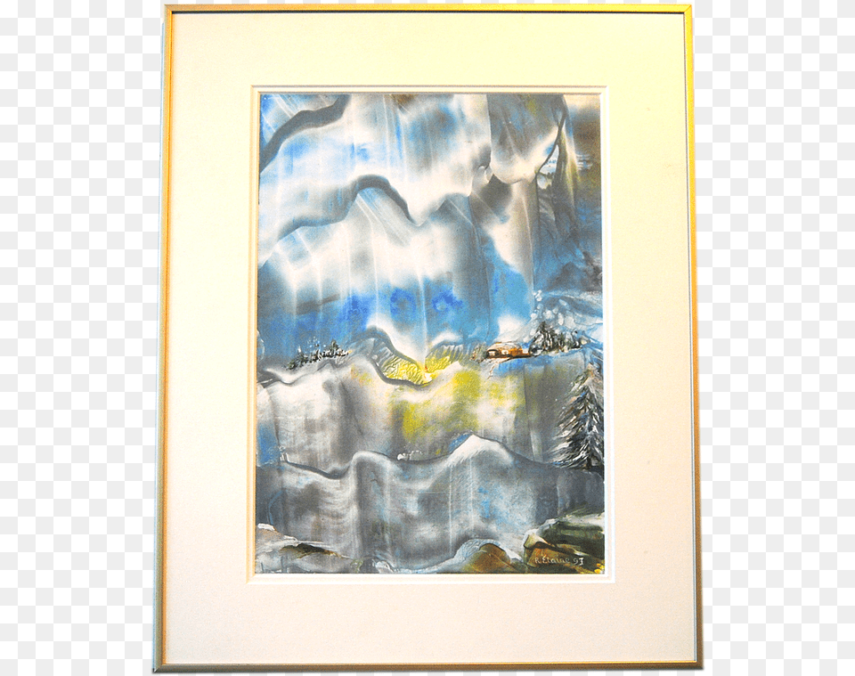 Veils Of Winter Picture Frame, Art, Painting, Canvas, Modern Art Png