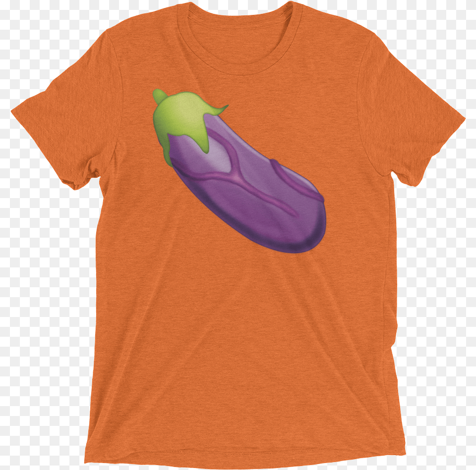 Veiny Eggplant Emoji Triblend T Shirt Swish Embassy Future Of The World Is In My Classroom Shirt, Clothing, Purple, T-shirt, Food Free Png