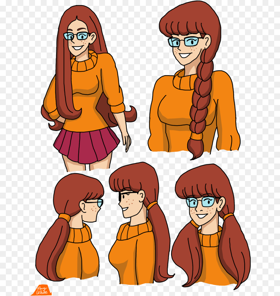 Velma Dinkley Hairstyles 3 By Matthew Scooby Doo Velma Hair, Publication, Book, Comics, Adult Free Png Download