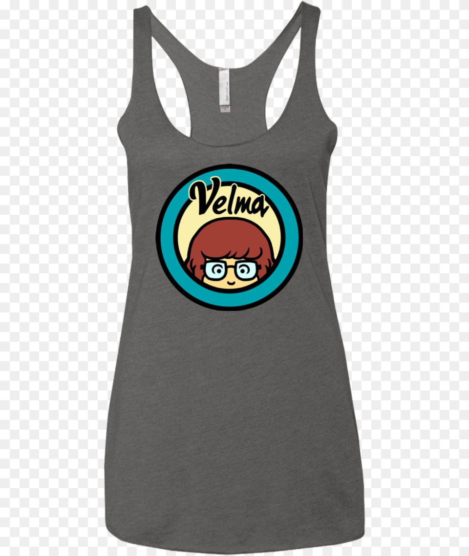 Velma Women39s Triblend Racerback Tank Shirt, Clothing, Tank Top, Accessories, Bag Free Png Download