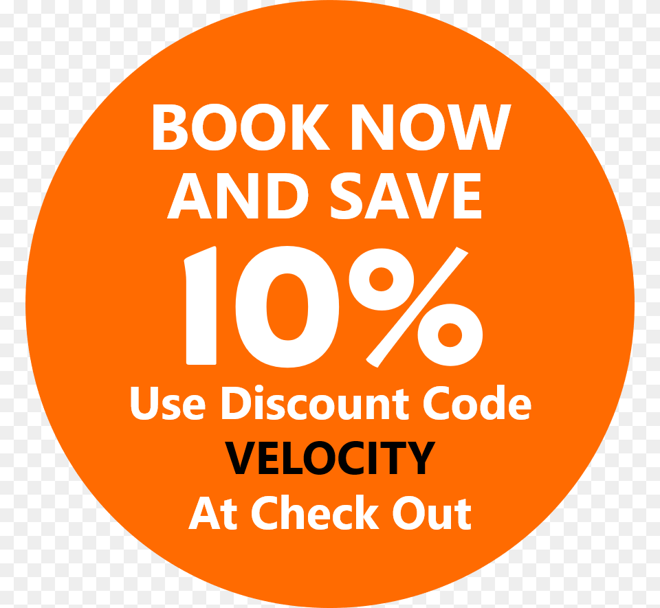 Velocity Valley Book Now And Save 10 Percent Circle, Advertisement, Poster, Disk, Text Free Png Download