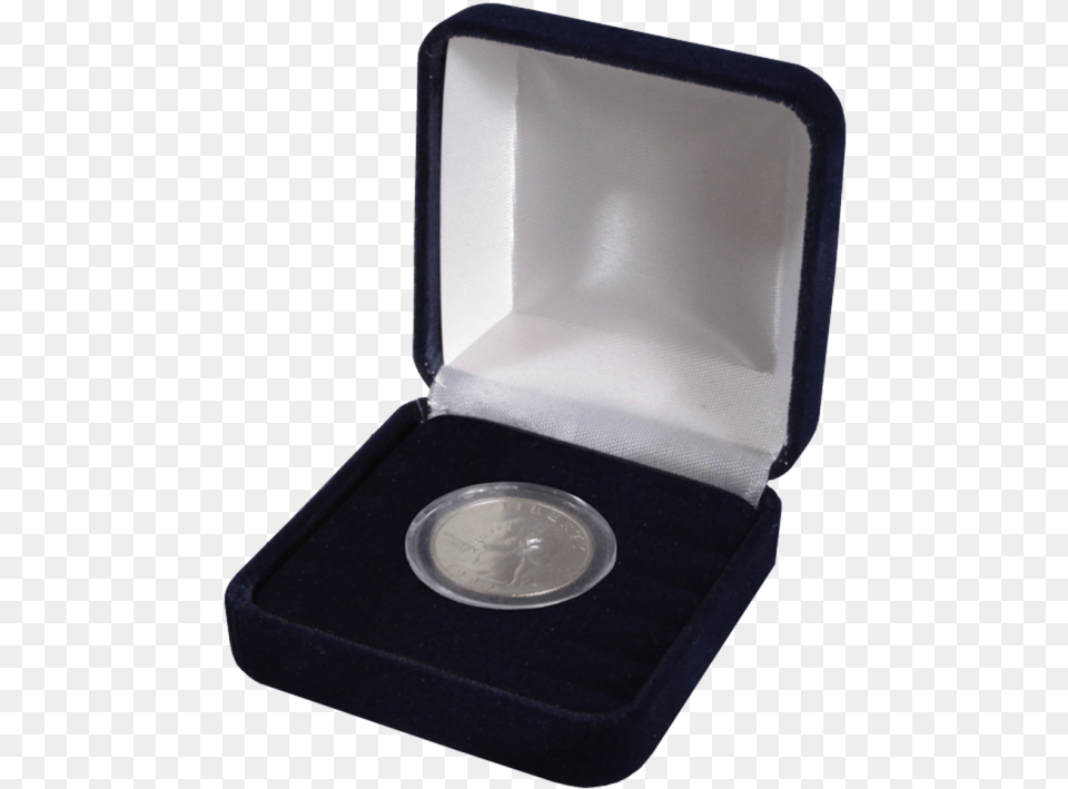 Velvet Coin Box Small Capsule Silver Coin Box, Money Free Png