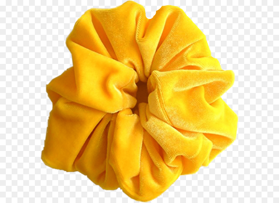 Velvet Hair Yellow Scrunchies, Flower, Plant, Rose, Clothing Free Png Download