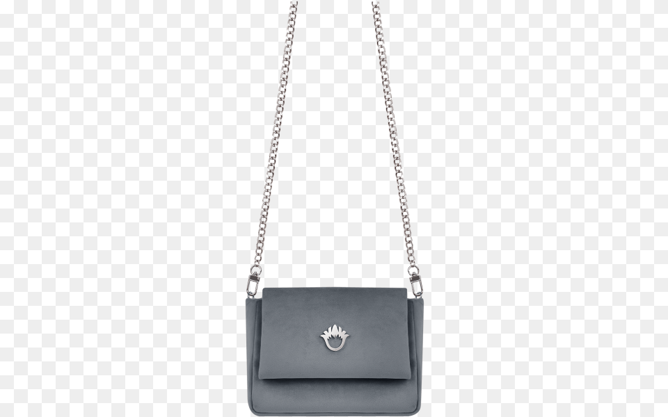 Velvet Handbag With Silver Chain And Elegant Collection Handbag, Accessories, Bag, Purse Free Png Download