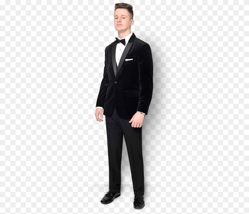 Velvet Suit Prom Black, Tuxedo, Clothing, Formal Wear, Person Free Transparent Png