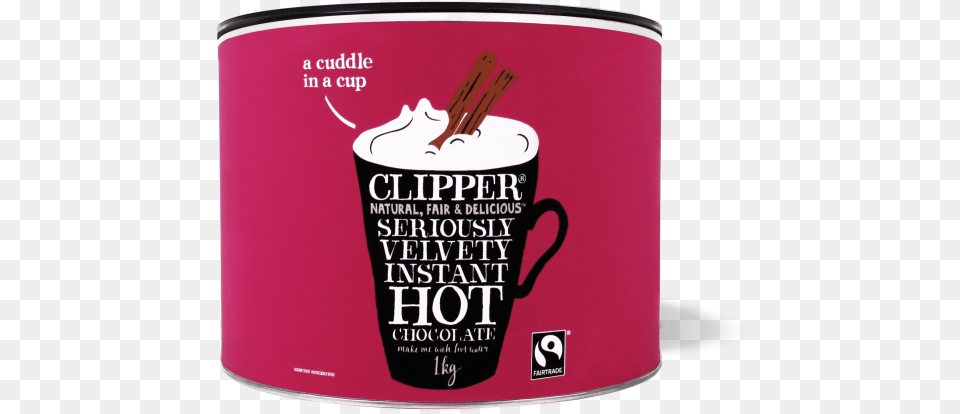 Velvety Instant Hot Chocolate Hot Chocolate Tub, Can, Tin, Beverage, Coffee Free Png Download