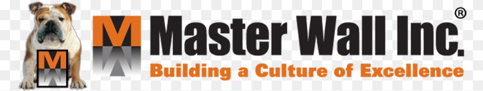 Vender Logo Masterwall Link To Website Stock Building Supply, Animal, Boxer, Bulldog, Canine Png Image