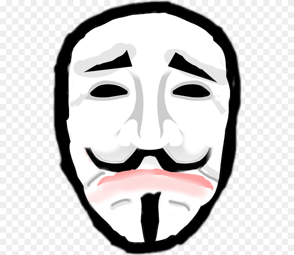 Vendettasadmask Sad Mask Drama Anonymous, Stencil, Baby, Person, Face Free Png