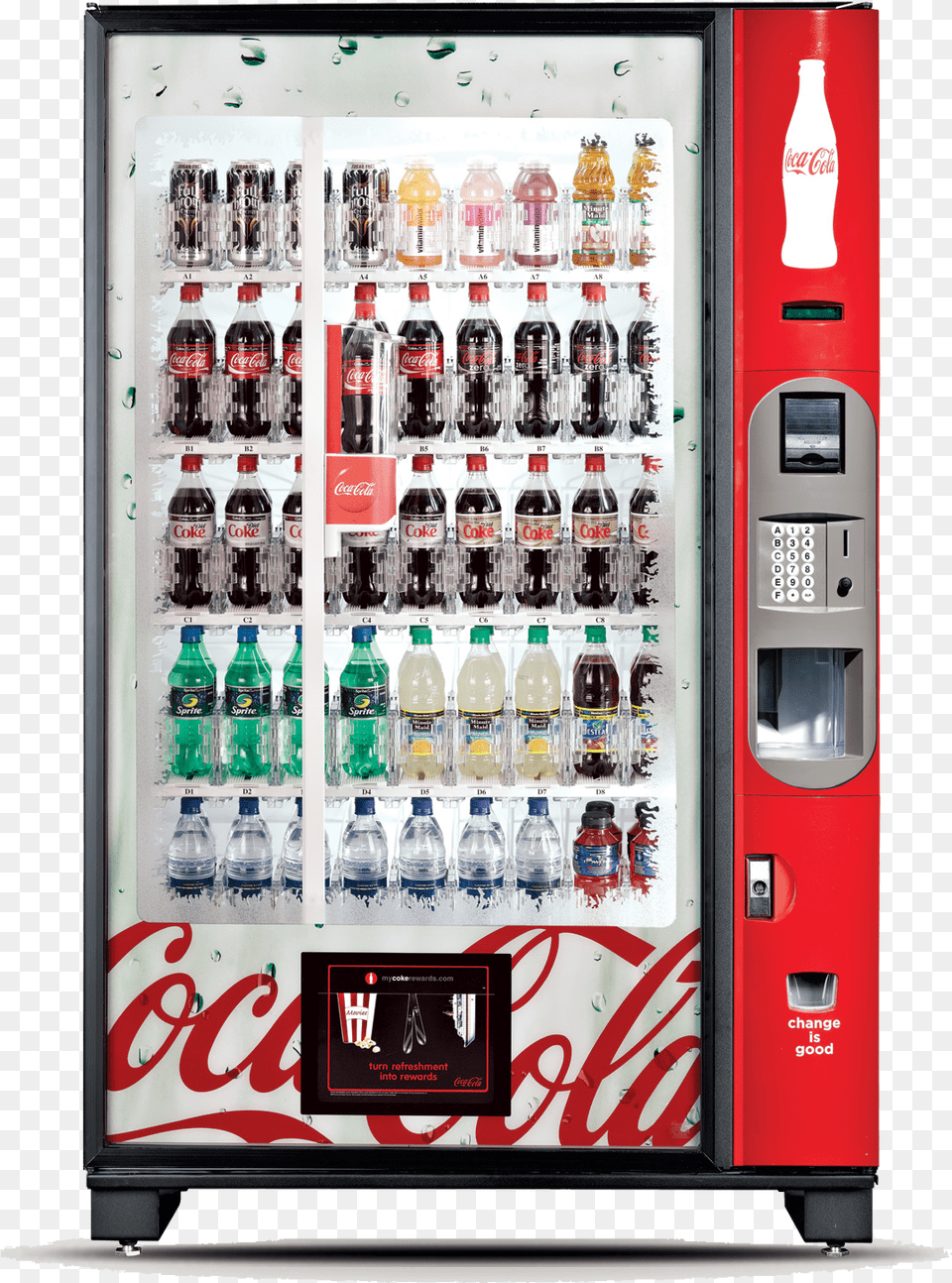Vending Machine Coca Cola Vending Machine, Appliance, Device, Electrical Device, Refrigerator Free Transparent Png