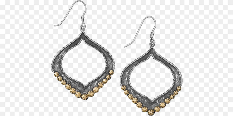 Vendor Unknown Collections Scalloped Sterling Silver 14k Gold Bead Earrings, Accessories, Earring, Jewelry Free Transparent Png