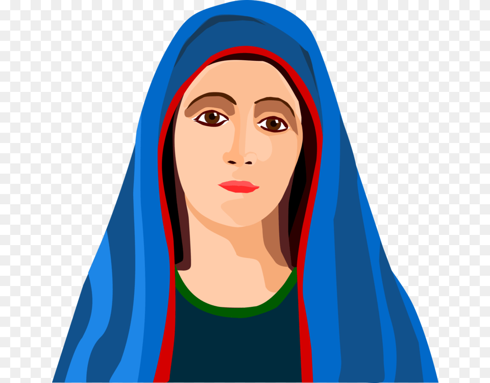 Veneration Of Mary In The Catholic Church Computer Icons Mary, Head, Portrait, Clothing, Face Png