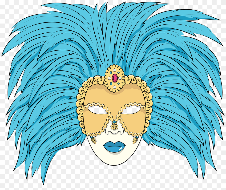 Venetian Mask Clipart, Face, Head, Person, Baby Png Image