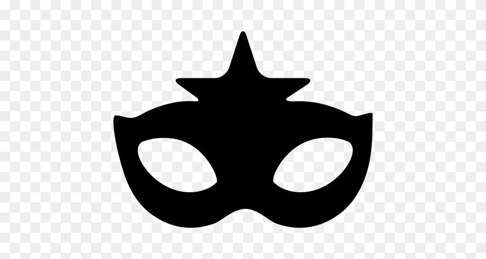 Venetian Mask Icon, Gray Free Png