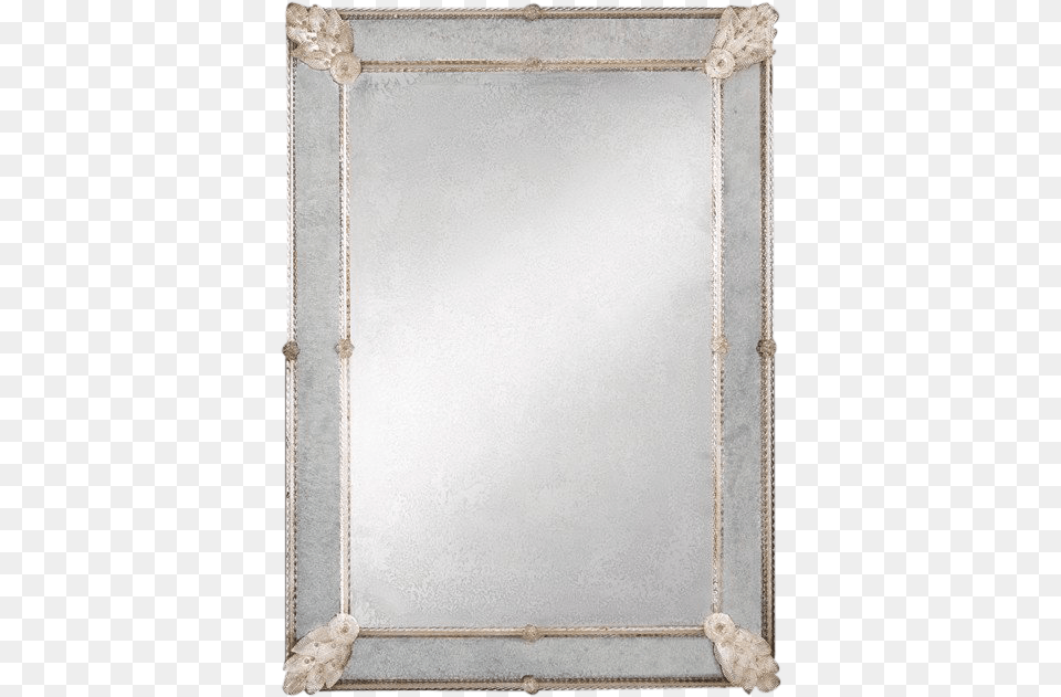 Venetian Rectangular Mirror With Ribbon Border Mirror Free Transparent Png