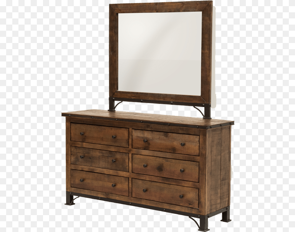 Venezia Dresser And Mirror Dresser, Cabinet, Furniture Png