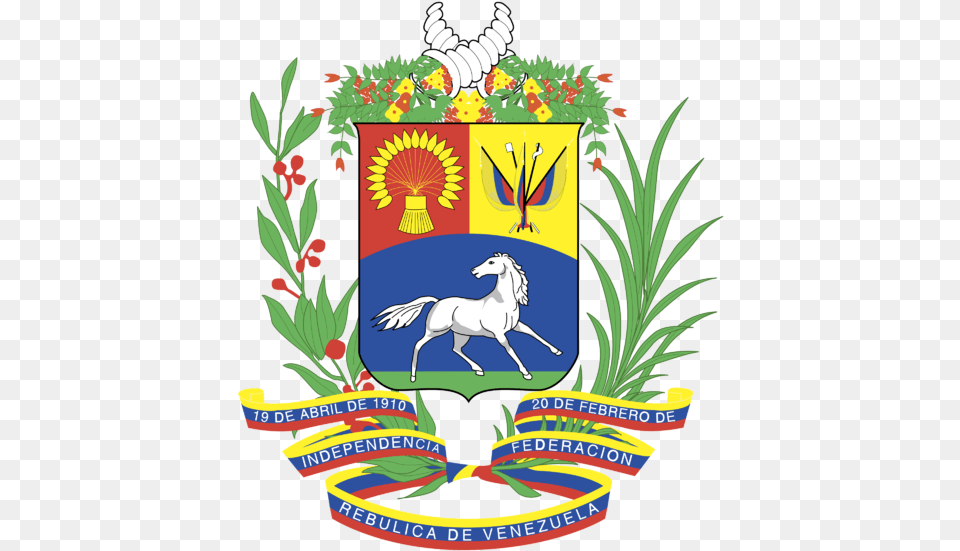 Venezuela Flag, Emblem, Symbol, Animal, Horse Free Png