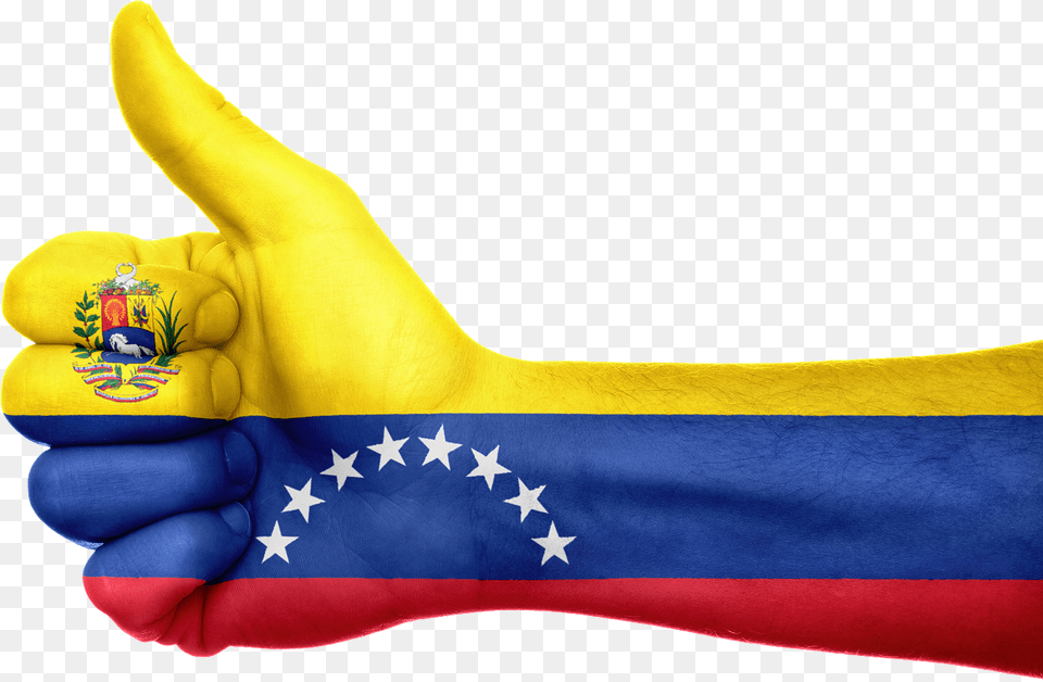Venezuela Flag Hand Patriotic Patriotism Symbol Venezuela Flag, Body Part, Clothing, Finger, Glove Png