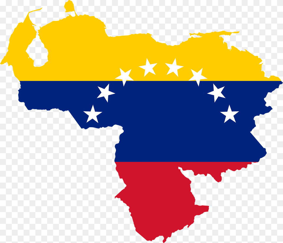 Venezuela Flag Map Clipart, Chart, Plot, Atlas, Diagram Free Png