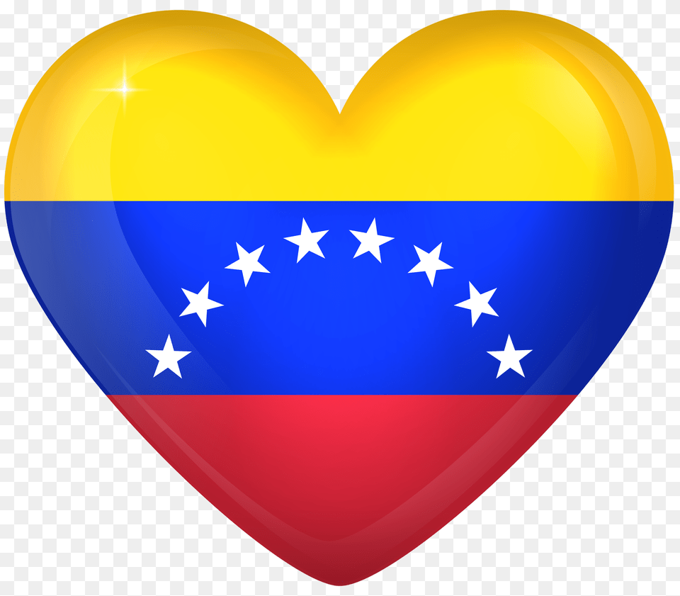 Venezuela Large Heart, Balloon, Flag Png