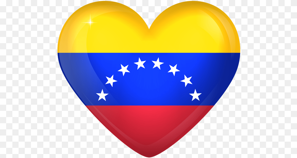 Venezuela Large Heart Flag Venezuela Flag Heart, Balloon Free Transparent Png