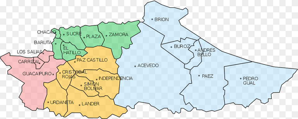 Venezuela Miranda, Atlas, Chart, Diagram, Map Free Png