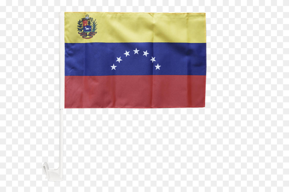 Venezuela Stars With Coat Of Arms Car Flag Free Transparent Png