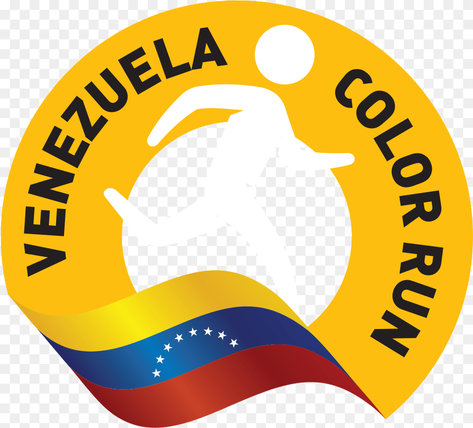 Venezuelacolorrun Com Circle, Logo, Badge, Clothing, Hat Png Image