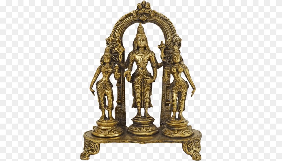 Venkateswara Sridevi Bhudevi Brass Statue Bronze, Altar, Architecture, Building, Church Free Transparent Png